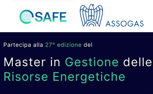 Siamo partner della 27° edizione del Master SAFE in Gestione delle Risorse Energetiche: al via le selezioni